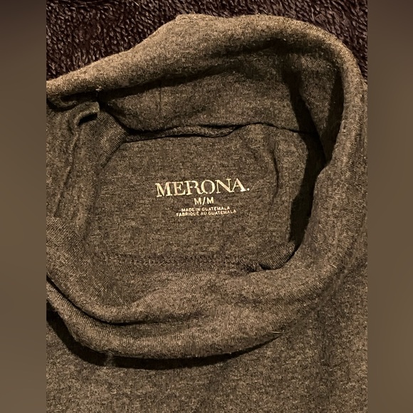Medium grey Merona turtle neck short sleeve tunic - Picture 2 of 3
